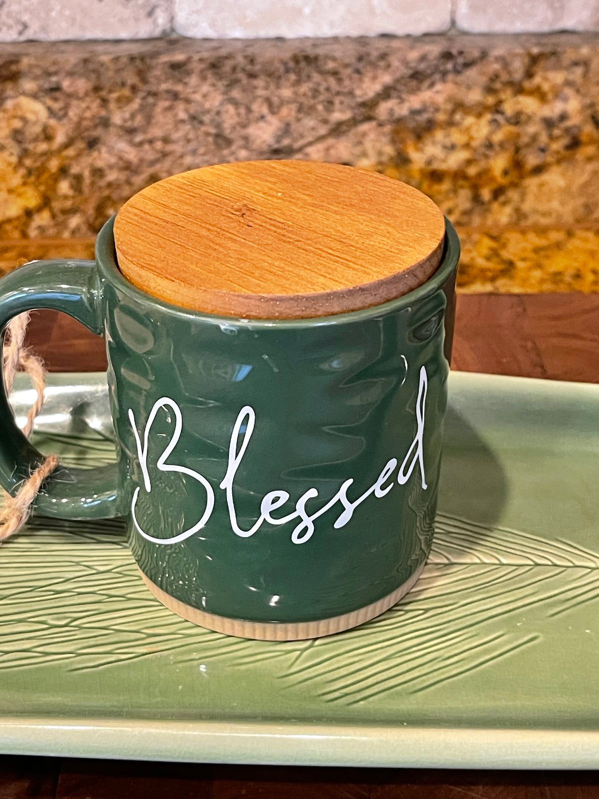 Inspirational Candle Mug - “Blessed”