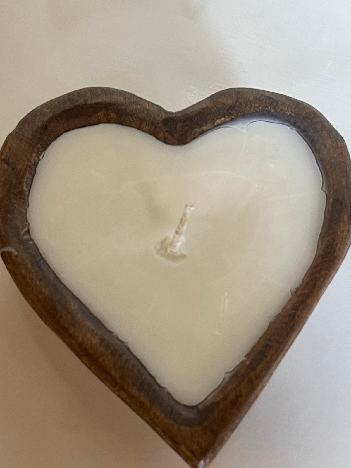 Heart-Shaped Dough Bowl Candles