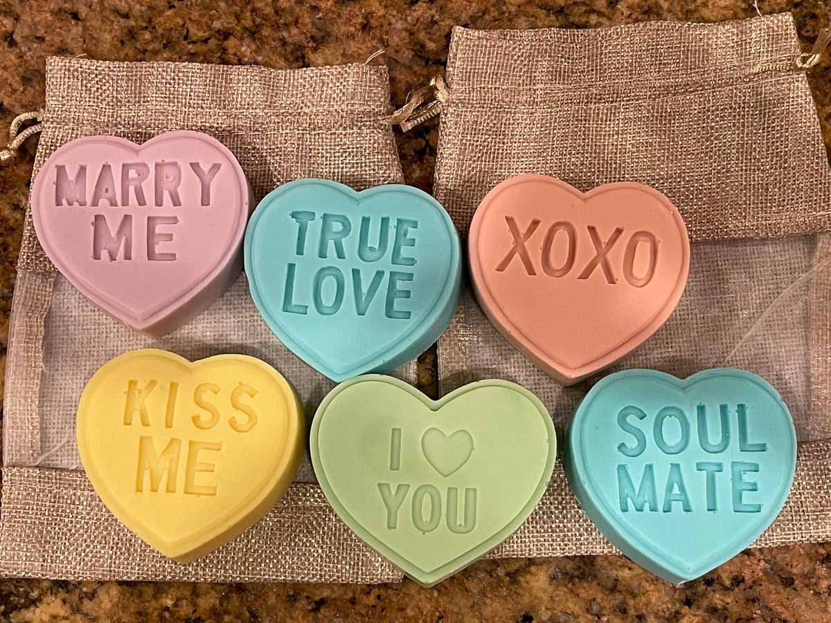 Goat Milk & Honey Soap - Valentine’s Conversational Hearts